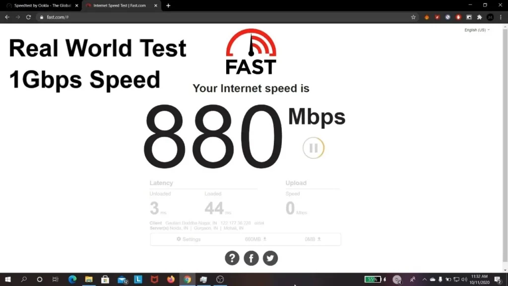 Fibre 20 Mb, 50 Mb, 100 Mb, 200 Mb ou 1 Gbps