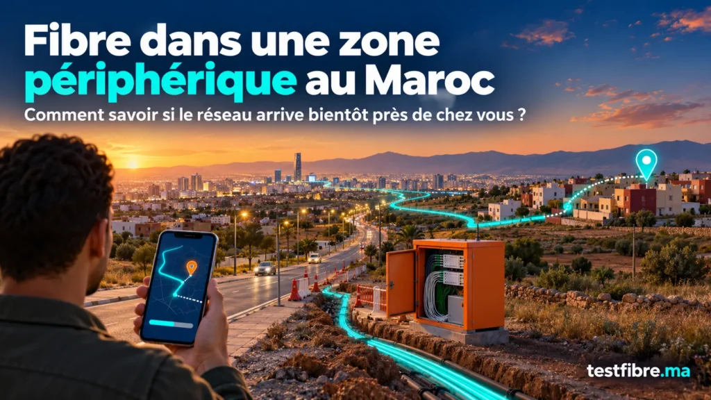 Réseau de fibre optique en cours d’extension vers une zone périphérique au Maroc